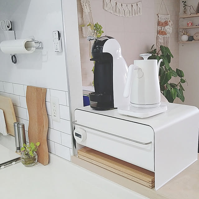 Kitchen,RoomClipショッピング,マンション暮らし,子供のいる暮らし,グリーンのある暮らし,チワワのいる暮らし,犬のいる暮らし,ブレッドケース,ブレッドドロワー,無印良品,エコカラット,マクラメタペストリー,ハンドメイド yumegu8の部屋
