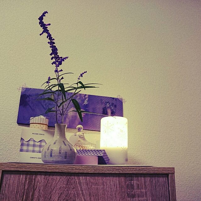 My Shelf,パープル,一輪挿し,楽焼き eminebosukeの部屋