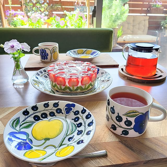 RoomClipショッピング,アラビア パラティッシ,ティーカップ & ソーサー,北欧食器,手作りケーキ,Kitchen,イベント参加 masumixの部屋