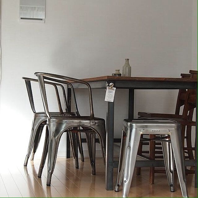 Dining Room,TOLIX,椅子がすき,椅子　,ダイニング,アンティーク,鉄＋木,無機質,シンプルライフ,塩系インテリア kicoの部屋