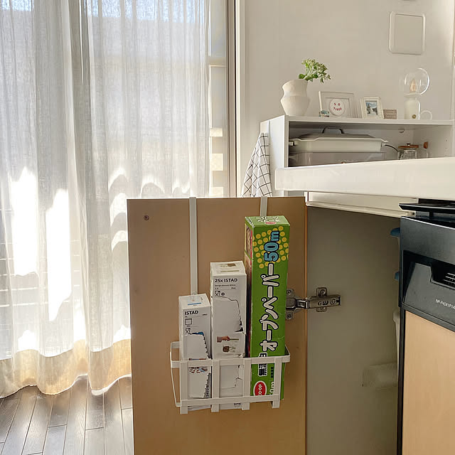 Kitchen,引っ掛け収納,アイランドキッチン,PÅLYCKE,ポーリケ,イケア 収納,IKEA,隙間収納 biroballonneの部屋