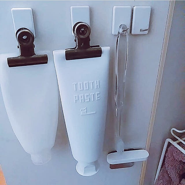 Bathroom,フック,団地暮らし,引っかけ収納,シンプルな暮らし,洗面所,歯ブラシ収納 waniwaniの部屋