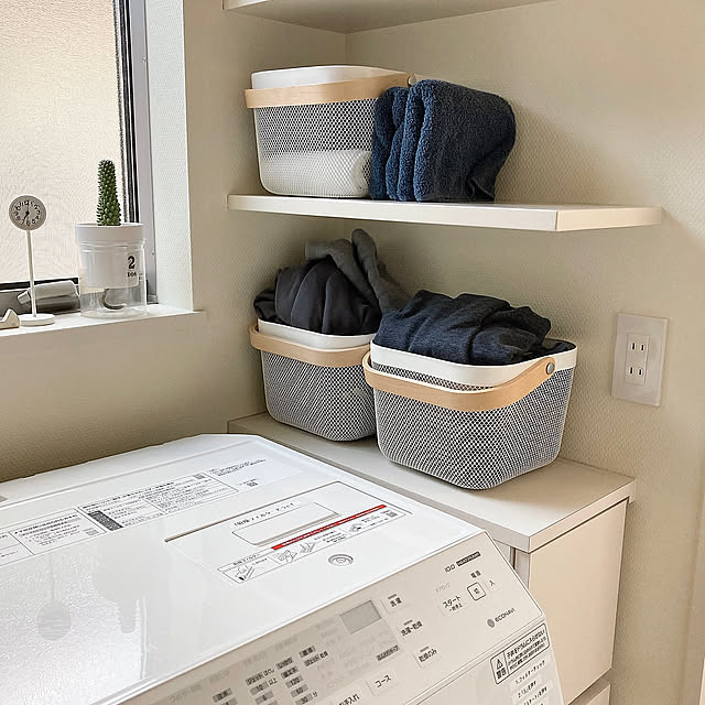 洗面所,IKEAのかご,リーサトルプ,かご・バスケット,IKEA,イベント参加,北欧,Bathroom suna_kitsuneの部屋