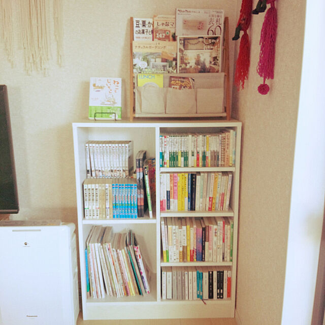 My Shelf,ニトリのカラーボックス,Salyuの本棚 komarinの部屋