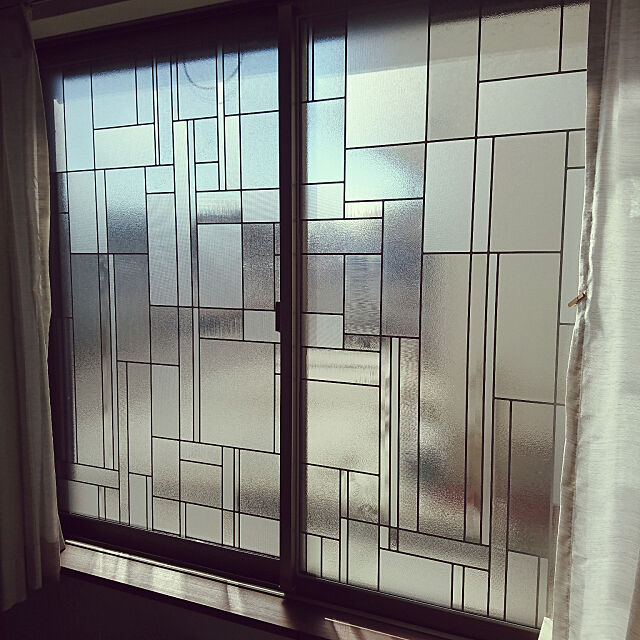 On Walls,目隠しシート,窓,ステンドグラス風 sa-sanの部屋