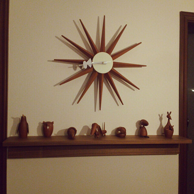 My Shelf,無印良品 壁に付けられる家具,ジョージネルソン時計 nの部屋