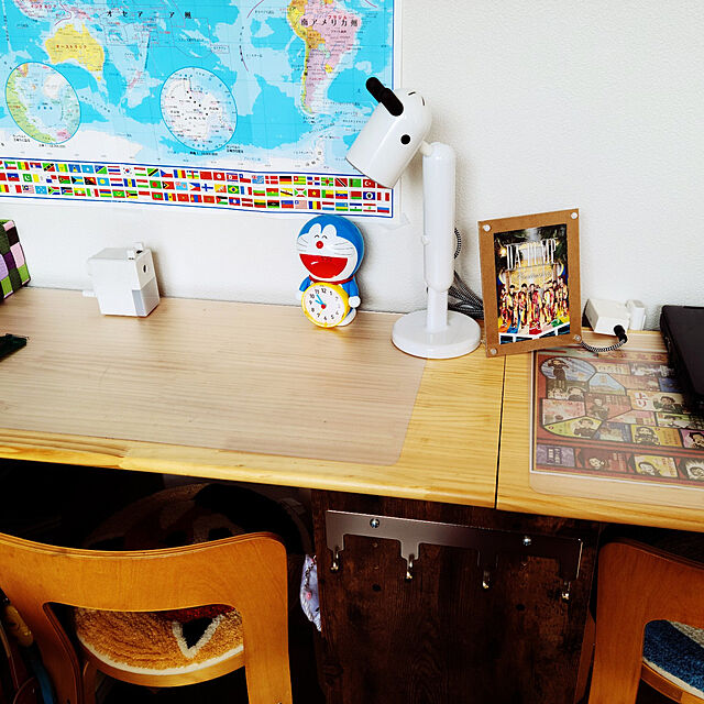 My Desk,賃貸,狭い,artek,IKEA 照明,カラボ,ドラえもん,dpc naocowの部屋