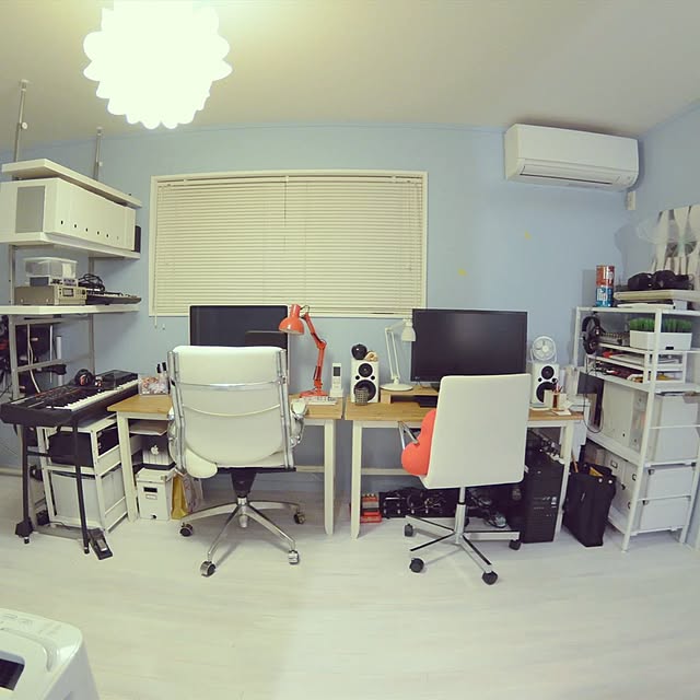 My Desk,楽器のある部屋,趣味部屋,男前インテリア,カフェ風,カフェ風インテリア,狭小住宅,男前,DIY,インダストリアル,IKEA,ハンドメイド,ナチュラル natsu_mitsuの部屋