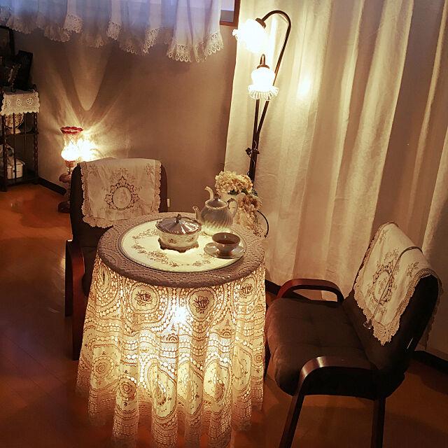 照明,レトロ,ランプ照明,カフェ風,雑貨,ホワイトインテリア,Lounge fondueの部屋