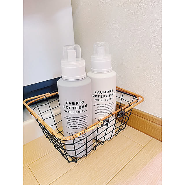 Kitchen,柔軟剤ボトル,洗濯洗剤ボトル,詰め替えボトル,買ってよかったもの,2人暮らし,賃貸でも楽しく♪,カゴ,salut!,サリュ,Standard Products,スタンダードプロダクツ,スタプロ w_end_0625の部屋