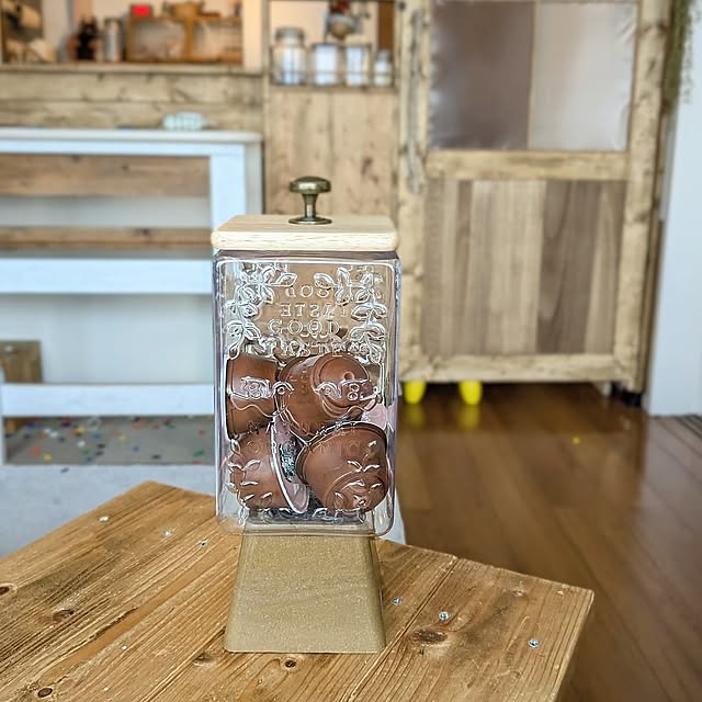 Kitchen,100均リメイク,セリア,100均アイテム,コーヒーポーション,インテリア,DIY,カフェ,手作り雑貨 Angelの部屋