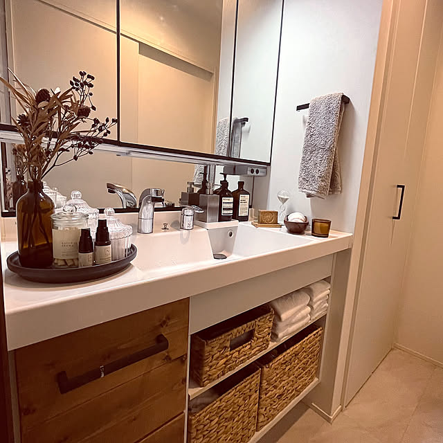 Bathroom,海外インテリアに憧れる,アメニティグッズ,洗面所のインテリア TCFJの部屋