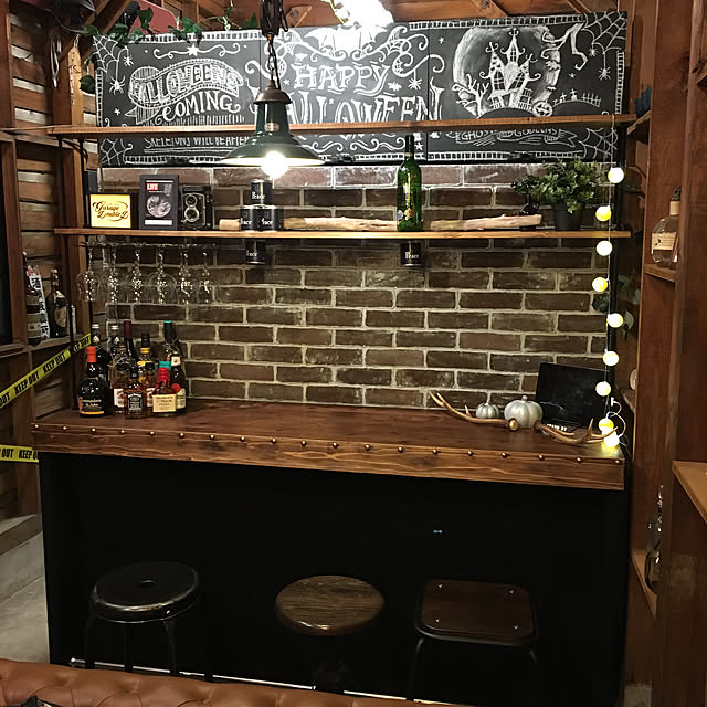 Kitchen,カラボカウンターDIY,カラーボックス,DIY,倉庫カフェ,RC の出会いに感謝!,レトロ,木造倉庫,カフェ風,ガレージ,バイクガレージ,アンティーク,レンガ,インダストリアル,RCあるある言い隊 GarageDDの部屋