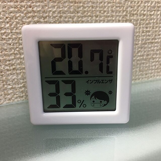 My Desk,温湿度計,一人暮らし pksk69の部屋
