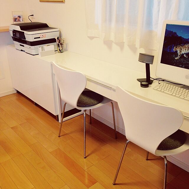 My Desk,IKEA,3人暮らし ffgreenの部屋