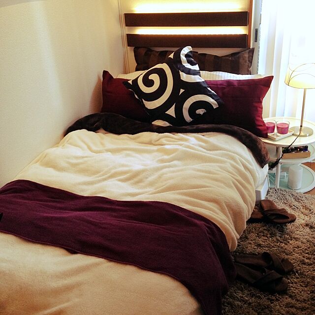 Bedroom,IKEA,モダン インテリア,一人暮らし,賃貸,モダン snoooopの部屋