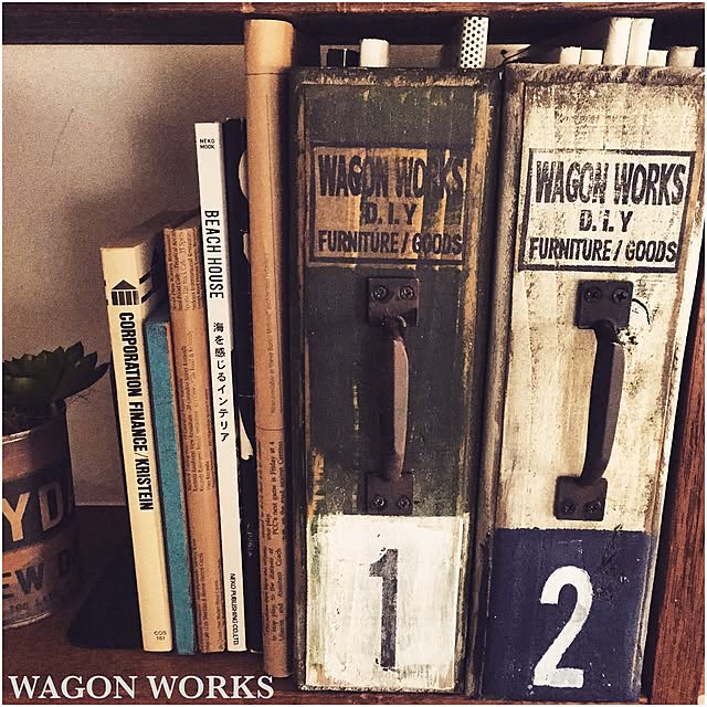 My Shelf,DIY,RC名古屋,wagonworks,雑誌隠し,セリアリメイク,セリア,IG→wagonworks,RC愛知,ブログUPしました♪,端材 DIY,chiekoちゃんのハンコ chikoの部屋