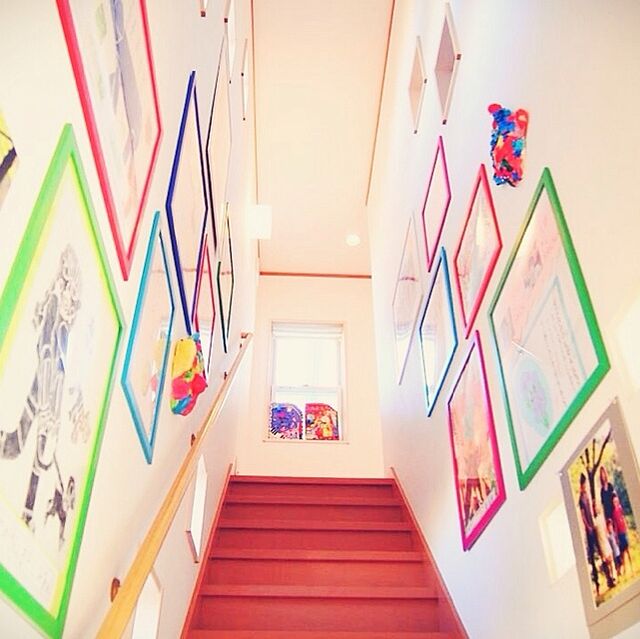 On Walls,階段,子供作品,IKEA popの部屋