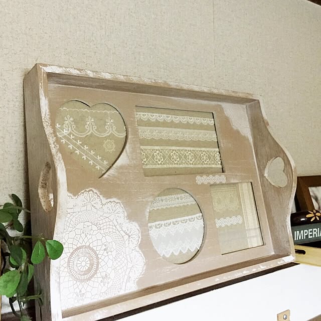 Bedroom,フェイクグリーン,フォトトレイ,リボン,レース♡ miの部屋