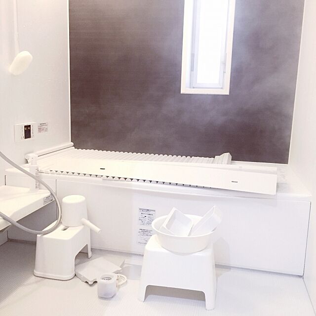 Bathroom,防カビ燻煙材,年末級の大掃除開始,年末大掃除,white✖︎dark brown,IGやってます,IG→yuuuki.55 yukiの部屋