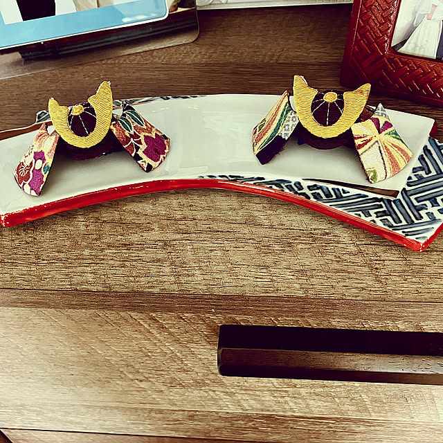 My Shelf,和食器,ちりめん兜飾り,ちりめん細工,こどもの日,端午の節句,かぶと飾り,お気に入りの器,器好き kjktの部屋