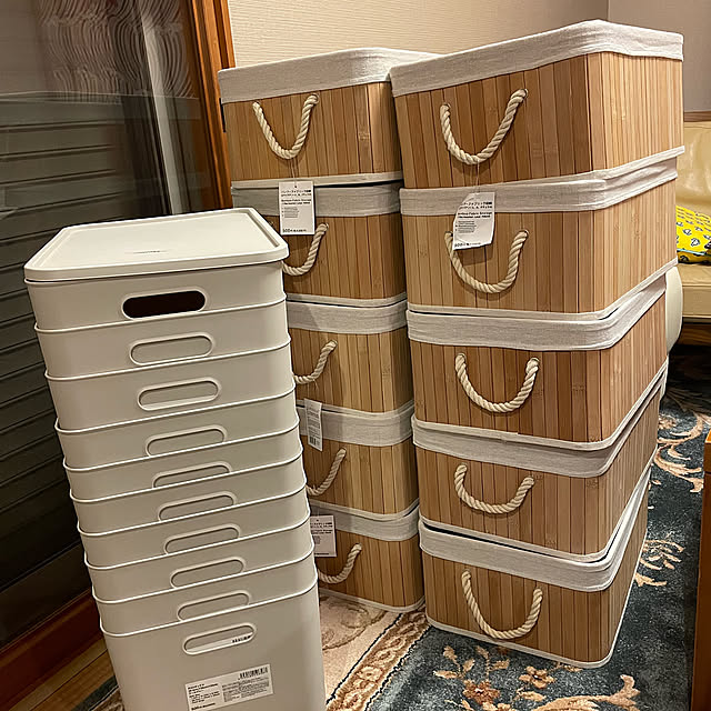 Kitchen,R30ボックス,バンブーファブリック収納,スタンダードプロダクツ,パントリー収納 kuikoの部屋