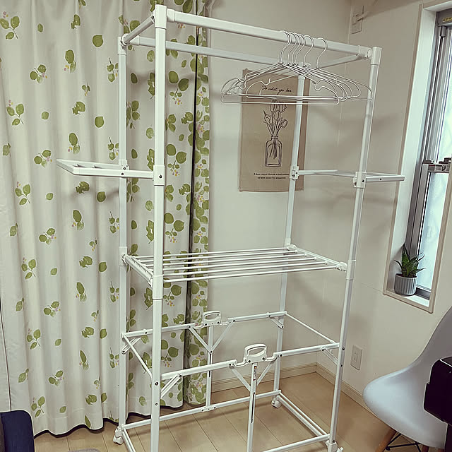 Lounge,物干し,洗濯物干し,ナチュラル,北欧,ニトリ,ナチュラルインテリア,お気に入り♡,モダンインテリア,建売住宅,子供のいる暮らし,楽天roomやってます,買ってよかったもの,ラク家事,無印良品 harumamaの部屋