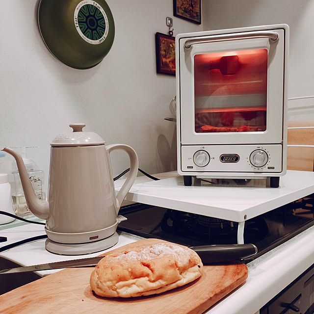 Kitchen,RoomClipショッピング,おうち見直しキャンペーン,一人暮らし,IKEA,BRUNO,電気ケトル,towerシリーズ,ガスコンロカバー,Toffy,オーブントースター・縦型 KEIKOの部屋