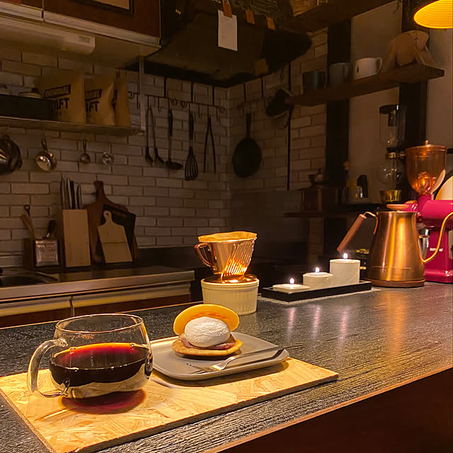 kalita,いかついどら焼き,コンビニスイーツ,ティータイム,1LDK,一人暮らし,カフェ風,おうちカフェ,賃貸,KINTO,喫茶店風,珈琲,コーヒーのある暮らし,ハンドドリップ,フードペアリング,Kitchen masaomiの部屋
