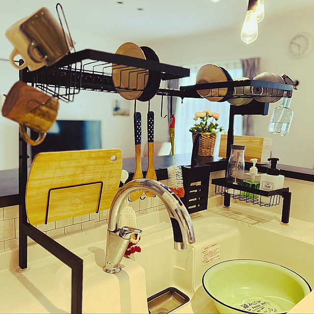 Kitchen,エプロン置き場所,シンク上ラック,大容量,シンク上水切りラック Saraの部屋