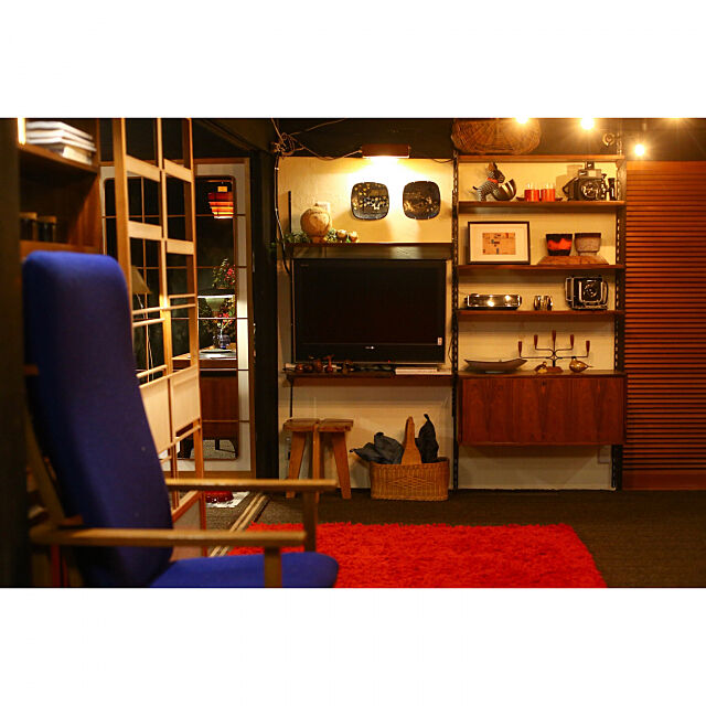 My Shelf,セルフリノベーション,カイクリスチャンセン,ヴィンテージ家具,築100年以上の平屋,間仕切り建具,日本家屋,農家の家,古民家 cyobinonの部屋