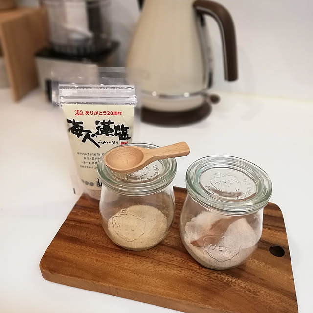 Kitchen,調味料入れ,キャニスター,WECK,無印良品,木のカトラリー,ミニスプーン yui-fの部屋