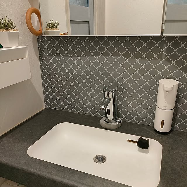 Kitchen,お家の悩み,洗面所,蛇口の水滴に,蛇口汚れ防止,排水口ゴミ受け,ステンレス製,オートディスペンサー,セリア,スポンジ,吸水スポンジ ya_maの部屋