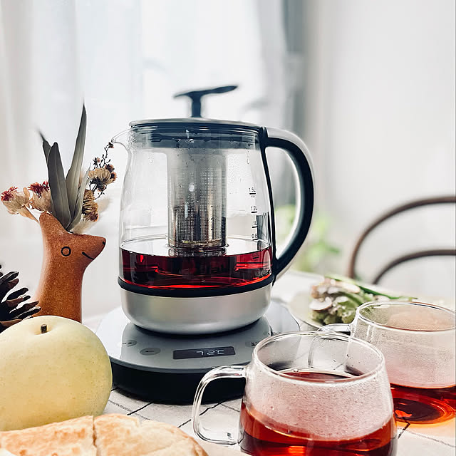 温度コントロールタイプ,ティファール,おうちカフェ,電気ケトル,賃貸インテリア,朝食の風景,賃貸,暮らしを楽しむ,ナチュラル,My Desk,休日の過ごし方,テイエール 1.5L,ティエール1.5L Yoの部屋