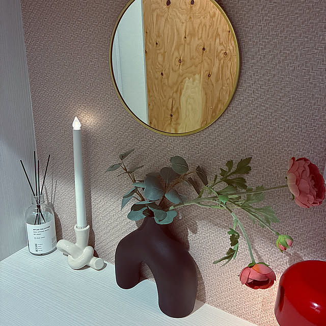 Entrance,ピンクベージュ,リメイクシート,IKEA,ピンク,ビンテージマンション,フルリノベーション中古マンション kanaの部屋