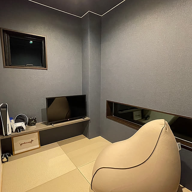 Bedroom,ヨギボー,地窓,たたみの部屋,ゲーム部屋,男前 masuhome20の部屋