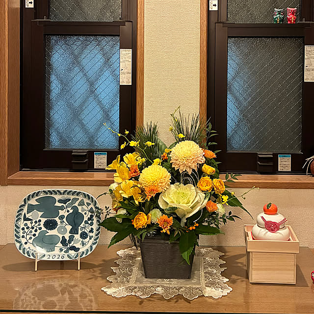 Entrance,イヤープレート,季節を楽しむ暮らし,お正月,バーズワーズ,花 sarahemmaの部屋