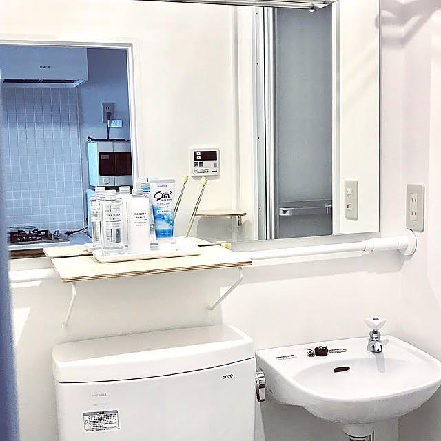 Bathroom,無印良品,ドローアライン,突っ張り棒,セレクトショップ AQUA KNの部屋