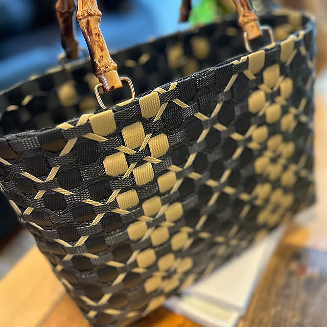 My Desk,バッグ,PPバンドカゴ,PPバンド,100均,ハンドメイド,セリア Rの部屋
