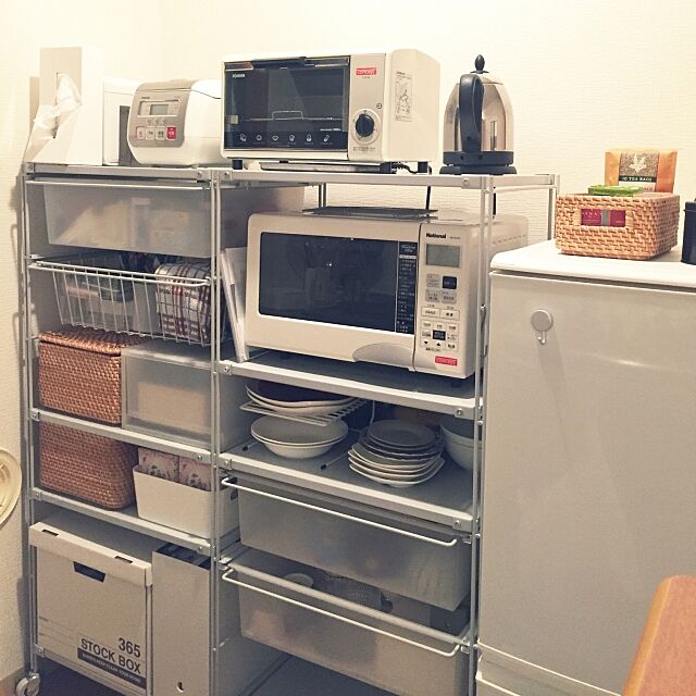 Kitchen,STOCKBOX,無印良品,ワンルーム,一人暮らし,1R,IKEA,キッチン収納 cocoriの部屋