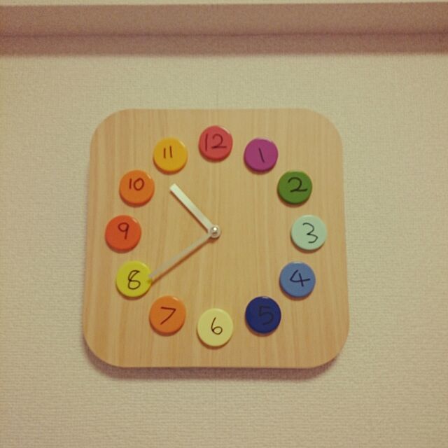 On Walls,IKEAの時計,こども部屋,こどもと暮らす。 haru2_chikoの部屋