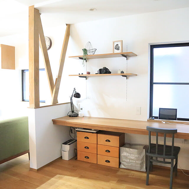 My Desk,ワークスペース,中古を買ってリノベーション,こどもと暮らす。,中古住宅,リノベーション,セリア Satokoの部屋
