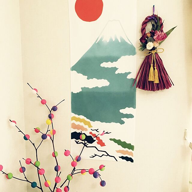 On Walls,中川政七商店,手ぬぐいタペストリー,手ぬぐい,富士山,お正月,お正月飾り HAKUの部屋