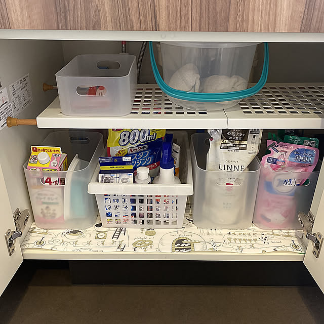 つっぱり棒,洗面台下収納,100均,Bathroom 24pianopianoの部屋