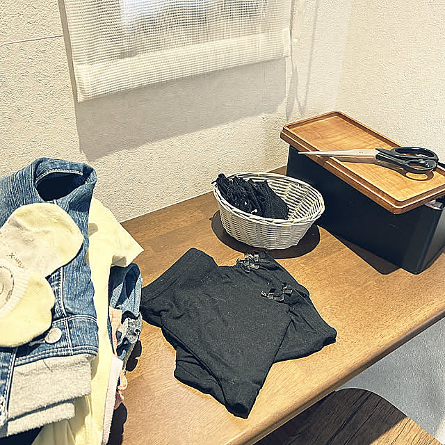 My Desk,裁縫箱,towerシリーズ,活用法,古タオル,古着,クロス,過去picで失礼します,過去PIC,節約 yunyumの部屋