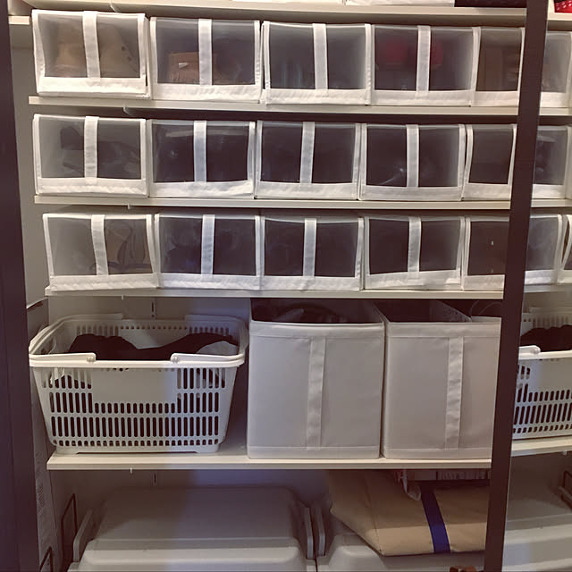 My Shelf,skubb,整理整頓,白グレー,Instagram→43yuka43,Instagramやってます,IKEA,無印良品,シューズクローゼット収納,シューズクローゼット,収納 43yuka43の部屋