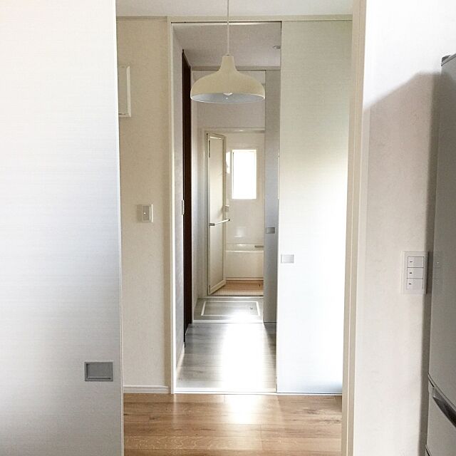 Overview,白いドア,家事動線,シンプルインテリア,シンプルに暮らしたい usaco.の部屋