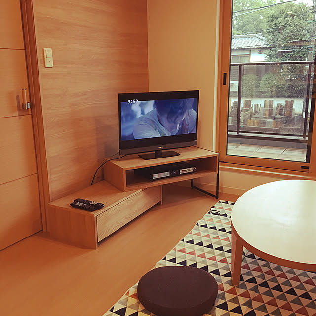 Lounge,テレビ台周辺,ミサワホーム,二世帯住宅,注文住宅,新築一戸建て,ミサワホームセラミック,北欧,木目調,こどもと暮らし Mihoの部屋