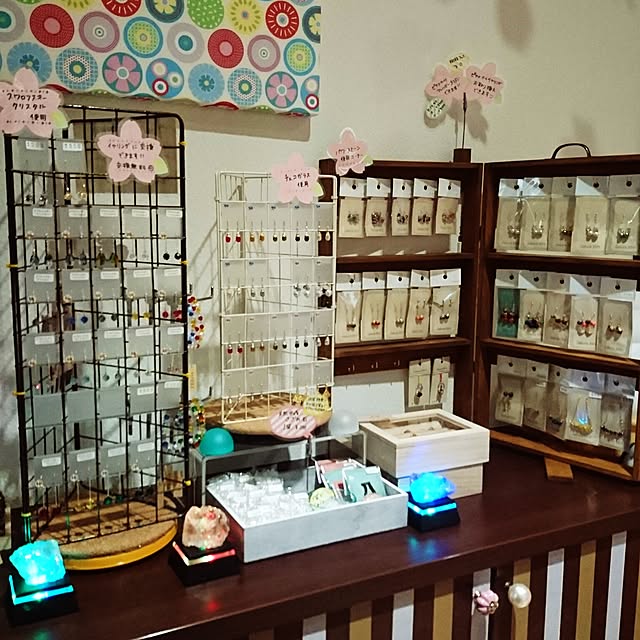 Entrance,ハンドメイド,コンテスト参加中,カラフル大好き♡,カラフルPOP,パワーストーン,RC青森支部,スワロフスキーアクセサリー,パワーストーンアクセサリー,回転什器,Sakura Mint,ピアス作り,DIY Sakura_Mintの部屋