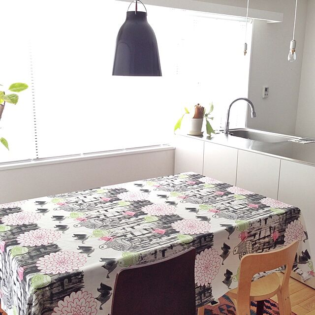 My Desk,北欧家具,カラヴァジオ,IKEAテキスタイル maydayの部屋